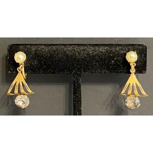 Amco Vintage 12 KT Gold Filled Screw Back Earrings